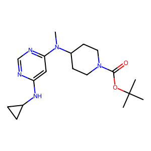 tert-Butyl 4-((6-(cyclopropylamino)pyrimidin-4-yl)(methyl)amino)piperidine-1-carboxylate