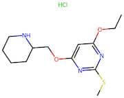 4-Ethoxy-2-(methylthio)-6-(piperidin-2-ylmethoxy)pyrimidine hydrochloride