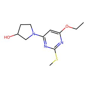 1-(6-Ethoxy-2-(methylthio)pyrimidin-4-yl)pyrrolidin-3-ol