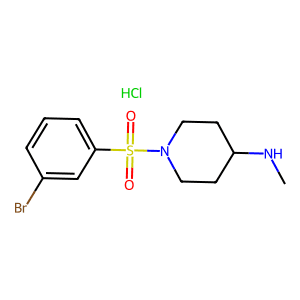 1-((3-Bromophenyl)sulfonyl)-N-methylpiperidin-4-amine hydrochloride