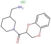 (3-(Aminomethyl)piperidin-1-yl)(2,3-dihydrobenzo[b][1,4]dioxin-2-yl)methanone hydrochloride