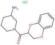 (3-Aminopiperidin-1-yl)(2,3-dihydrobenzo[b][1,4]dioxin-2-yl)methanone hydrochloride