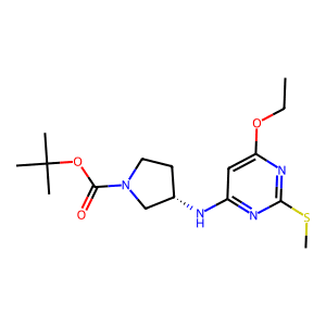 (S)-tert-Butyl 3-((6-ethoxy-2-(methylthio)pyrimidin-4-yl)amino)pyrrolidine-1-carboxylate