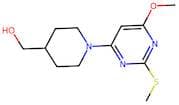 (1-(6-Methoxy-2-(methylthio)pyrimidin-4-yl)piperidin-4-yl)methanol