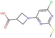 1-(6-Chloro-2-(methylthio)pyrimidin-4-yl)azetidine-3-carboxylic acid