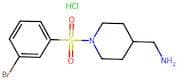 (1-((3-Bromophenyl)sulfonyl)piperidin-4-yl)methanamine hydrochloride