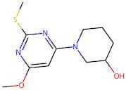 1-(6-Methoxy-2-(methylthio)pyrimidin-4-yl)piperidin-3-ol