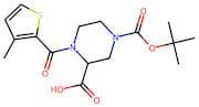 4-(tert-Butoxycarbonyl)-1-(3-methylthiophene-2-carbonyl)piperazine-2-carboxylic acid