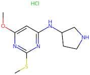 6-Methoxy-2-(methylthio)-N-(pyrrolidin-3-yl)pyrimidin-4-amine hydrochloride