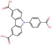 9-(4-Carboxyphenyl)-9H-carbazole-3,6-dicarboxylic acid