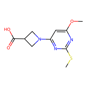 1-(6-Methoxy-2-(methylthio)pyrimidin-4-yl)azetidine-3-carboxylic acid