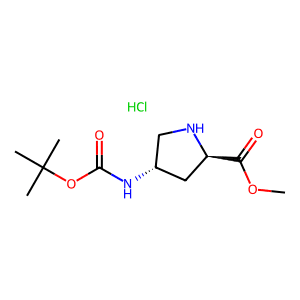 (2R,4S)-Methyl 4-((tert-butoxycarbonyl)amino)pyrrolidine-2-carboxylate hydrochloride