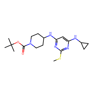tert-Butyl 4-((6-(cyclopropylamino)-2-(methylthio)pyrimidin-4-yl)amino)piperidine-1-carboxylate