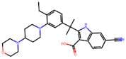 6-Cyano-2-(2-(4-ethyl-3-(4-morpholinopiperidin-1-yl)phenyl)propan-2-yl)-1H-indole-3-carboxylic acid