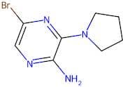 2-Amino-5-bromo-3-pyrrolidin-1-ylpyrazine