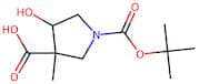 1-(tert-Butoxycarbonyl)-4-hydroxy-3-methylpyrrolidine-3-carboxylic acid