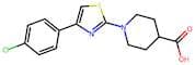1-(4-(4-Chlorophenyl)thiazol-2-yl)piperidine-4-carboxylic acid