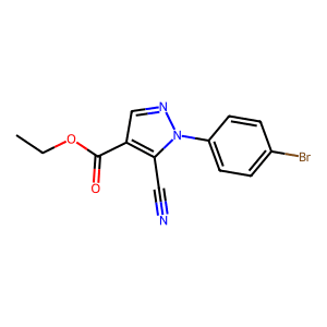Ethyl 1-(4-bromophenyl)-5-cyano-1H-pyrazole-4-carboxylate
