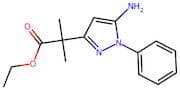 Ethyl 2-(5-amino-1-phenyl-1h-pyrazol-3-yl)-2-methylpropanoate
