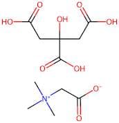 2-(Trimethylammonio)acetate 2-hydroxypropane-1,2,3-tricarboxylic acid salt