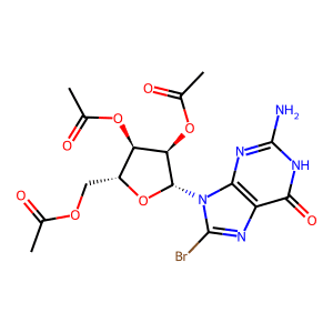 (2R,3R,4R,5R)-2-(Acetoxymethyl)-5-(2-amino-8-bromo-6-oxo-1H-purin-9(6H)-yl)tetrahydrofuran-3,4-diy…