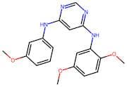 N4-(2,5-Dimethoxyphenyl)-N6-(3-methoxyphenyl)pyrimidine-4,6-diamine
