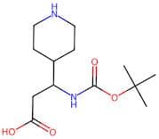 3-((tert-Butoxycarbonyl)amino)-3-(piperidin-4-yl)propanoic acid