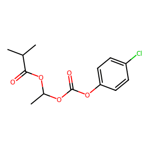 1-(((4-Chlorophenoxy)carbonyl)oxy)ethyl isobutyrate