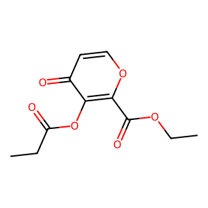 Ethyl 4-oxo-3-(propionyloxy)-4H-pyran-2-carboxylate