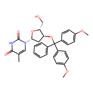 1-((2R,4S,5R)-4-(Bis(4-methoxyphenyl)(phenyl)methoxy)-5-(hydroxymethyl)tetrahydrofuran-2-yl)-5-met…