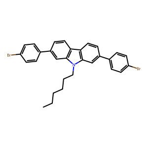 2,7-Bis(4-bromophenyl)-9-hexyl-9H-carbazole