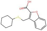 3-((Cyclohexylthio)methyl)benzofuran-2-carboxylic acid