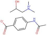 2-Hydroxy-N,N-dimethylpropan-1-aminium 4-acetamidobenzoate