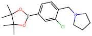 1-(2-Chloro-4-(4,4,5,5-tetramethyl-1,3,2-dioxaborolan-2-yl)benzyl)pyrrolidine