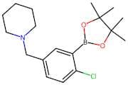1-(4-Chloro-3-(4,4,5,5-tetramethyl-1,3,2-dioxaborolan-2-yl)benzyl)piperidine