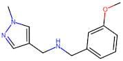 N-(3-Methoxybenzyl)-1-(1-methyl-1H-pyrazol-4-yl)methanamine