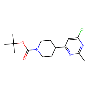 tert-Butyl 4-(6-chloro-2-methylpyrimidin-4-yl)piperidine-1-carboxylate