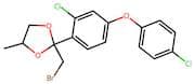 2-(Bromomethyl)-2-(2-chloro-4-(4-chlorophenoxy)phenyl)-4-methyl-1,3-dioxolane