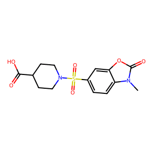 1-((3-Methyl-2-oxo-2,3-dihydrobenzo[d]oxazol-6-yl)sulfonyl)piperidine-4-carboxylic acid