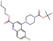Butyl 6-bromo-4-(4-(tert-butoxycarbonyl)piperazin-1-yl)quinoline-2-carboxylate