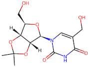 5-(Hydroxymethyl)-1-((3aR,4R,6R,6aR)-6-(hydroxymethyl)-2,2-dimethyltetrahydrofuro[3,4-d][1,3]dioxo…