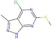 4-Chloro-3-methyl-6-(methylthio)-1H-pyrazolo[3,4-d]pyrimidine