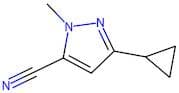 3-Cyclopropyl-1-methyl-1H-pyrazole-5-carbonitrile