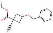 Ethyl 3-(benzyloxy)-1-cyanocyclobutanecarboxylate