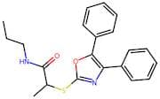 2-((4,5-Diphenyloxazol-2-yl)thio)-N-propylpropanamide