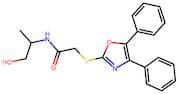 2-((4,5-Diphenyloxazol-2-yl)thio)-N-(1-hydroxypropan-2-yl)acetamide