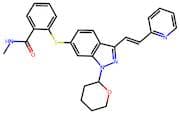 N-Methyl-2-[[3-[(1E)-2-(2-pyridinyl)ethenyl]-1-(tetrahydro-2H-pyran-2-yl)-1H-indazol-6-yl]thio]ben…