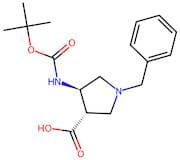 trans-1-Benzyl-4-((tert-butoxycarbonyl)amino)pyrrolidine-3-carboxylic acid