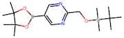 2-(((tert-Butyldimethylsilyl)oxy)methyl)-5-(4,4,5,5-tetramethyl-1,3,2-dioxaborolan-2-yl)pyrimidine