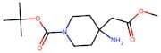 tert-Butyl 4-amino-4-(2-methoxy-2-oxoethyl)piperidine-1-carboxylate